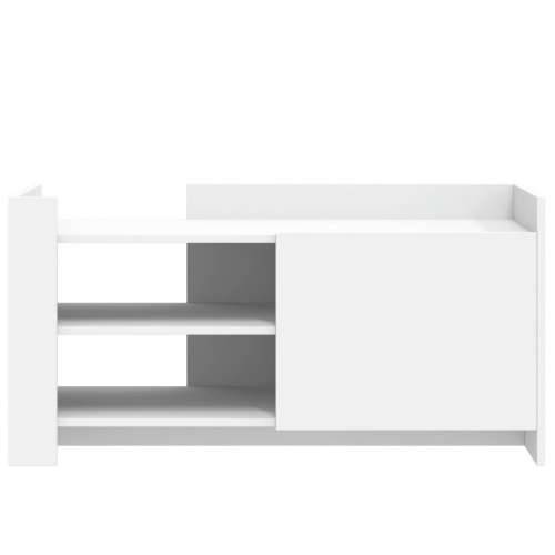 Stolić za kavu bijeli 100 x 50 x 50 cm od konstruiranog drva - Bijela 1 100 cm Cijena