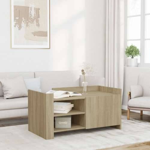 Stolić za kavu boja hrasta sonome 100 x 50 x 50 cm od drva - sonoma hrast 1 100 cm Cijena