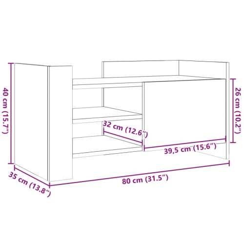 TV ormarić boja hrasta sonome 80x35x40 cm konstruirano drvo - sonoma hrast 1 80 cm Cijena