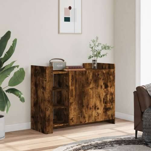 Komoda boja dimljenog hrasta 100 x 35 x 75 cm konstruirano drvo - Dimljeni hrast 1 Cijena