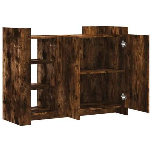 Komoda boja dimljenog hrasta 100 x 35 x 75 cm konstruirano drvo - Dimljeni hrast 1 Cijena