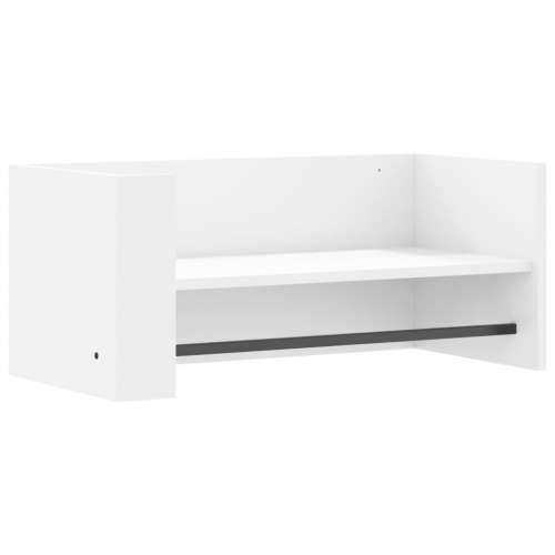 Zidna polica bijela 70,5 x 35 x 30,5 cm od konstruiranog drva - Bijela 70.5 x 35 x 30.5 cm 1 Cijena