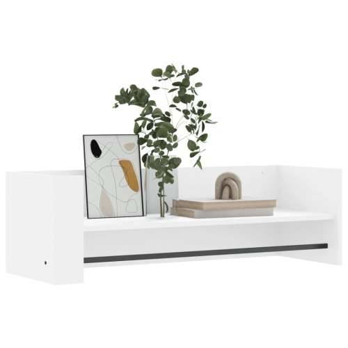 Zidna polica bijela 100 x 35 x 30,5 cm od konstruiranog drva - Bijela 100 x 35 x 30.5 cm 1 Cijena
