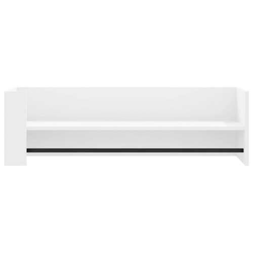 Zidna polica bijela 100 x 35 x 30,5 cm od konstruiranog drva - Bijela 100 x 35 x 30.5 cm 1 Cijena