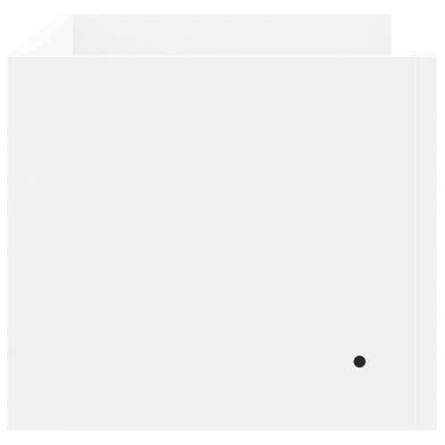 Zidna polica bijela 100 x 35 x 30,5 cm od konstruiranog drva - Bijela 100 x 35 x 30.5 cm 1 Cijena