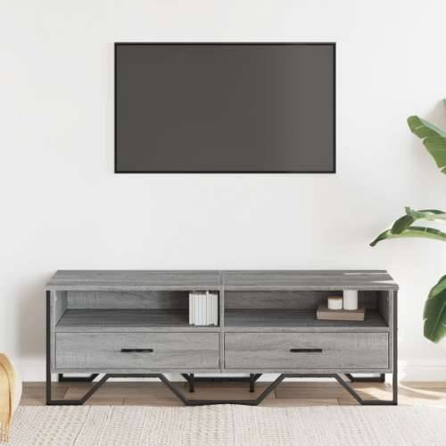 TV ormarić siva boja hrasta 122 x 34 x 41 cm konstruirano drvo Sivi hrast sonoma 1 Cijena