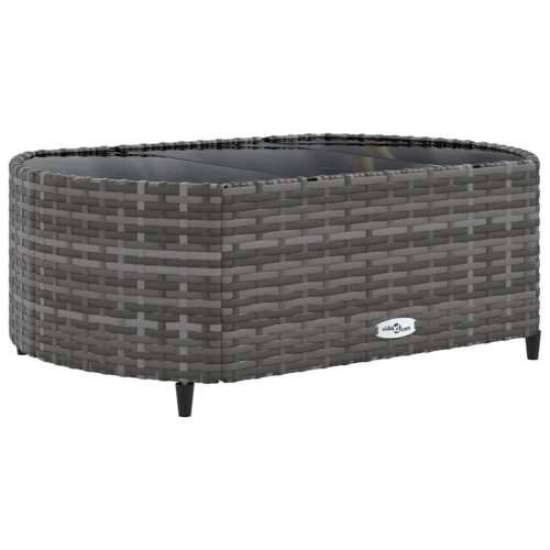 Vrtna garnitura - 10-dijelni set vrtnih sofa od poliratana s jastucima sivi - Siva i plava 10 Cijena