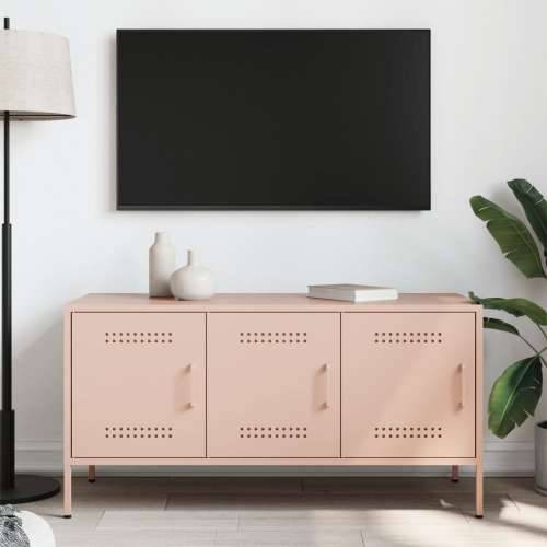 TV ormarić ružičasti 100,5 x 39 x 50,5 cm čelični - Ružičasta 1 Cijena