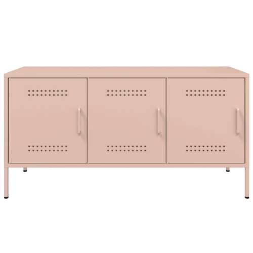 TV ormarić ružičasti 100,5 x 39 x 50,5 cm čelični - Ružičasta 1 Cijena