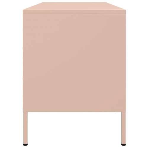 TV ormarić ružičasti 100,5 x 39 x 50,5 cm čelični - Ružičasta 1 Cijena