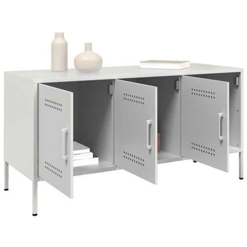 TV ormarić bijeli 100,5 x 39 x 50,5 cm čelični - Bijela 1 Cijena