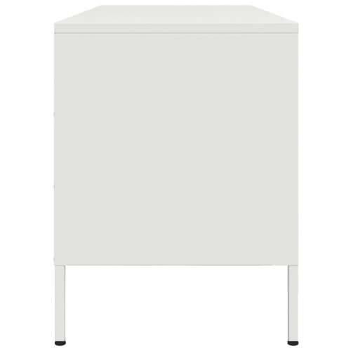 TV ormarić bijeli 100,5 x 39 x 50,5 cm čelični - Bijela 1 Cijena