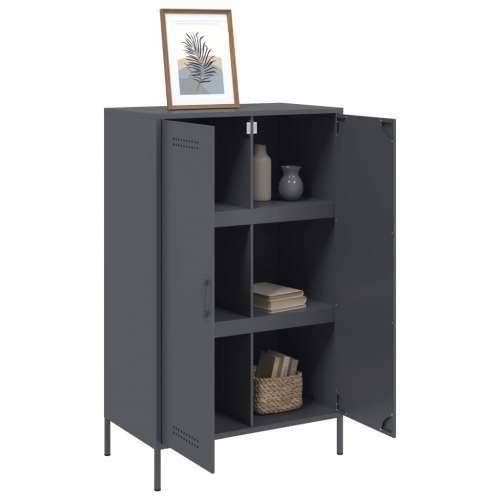 Visoka komoda antracit 67 x 39 x 113 cm čelična Antracit 1 Cijena