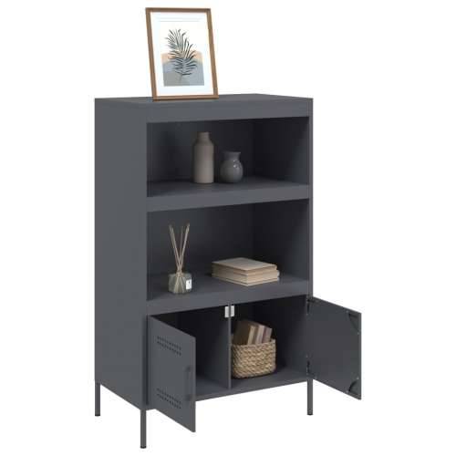 Visoka komoda antracit 67 x 39 x 113 cm čelična Antracit 1 Cijena