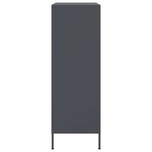 Visoka komoda antracit 67 x 39 x 113 cm čelična Antracit 1 Cijena