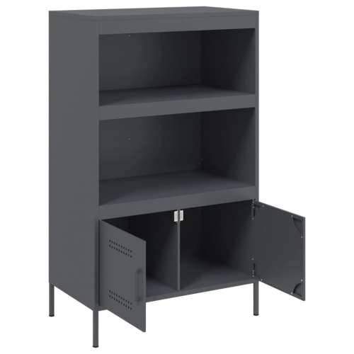 Visoka komoda antracit 67 x 39 x 113 cm čelična Antracit 1 Cijena