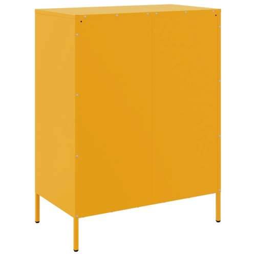 Komoda boja senfa 68 x 39 x 89 cm čelični - Žuta 1 Cijena