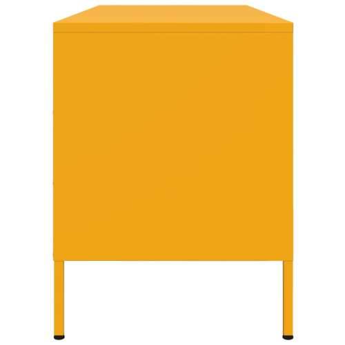 TV ormarić žuta boja senfa 100,5 x 39 x 50,5 cm čelični - Žuta 1 Cijena