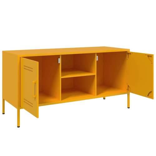 TV ormarić žuta boja senfa 100,5 x 39 x 50,5 cm čelični - Žuta 1 Cijena