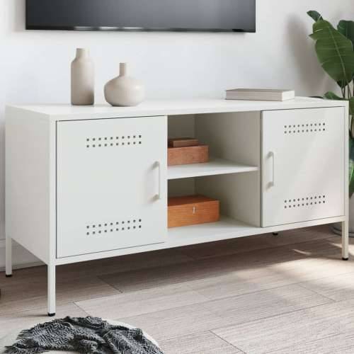 TV ormarić bijeli 100,5 x 39 x 50,5 cm čelični Bijela 1 Cijena