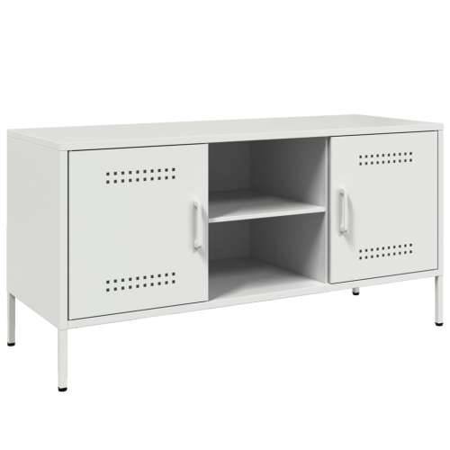 TV ormarić bijeli 100,5 x 39 x 50,5 cm čelični Bijela 1 Cijena