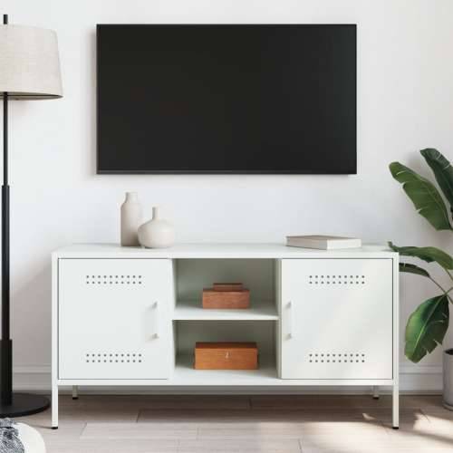 TV ormarić bijeli 100,5 x 39 x 50,5 cm čelični Bijela 1 Cijena