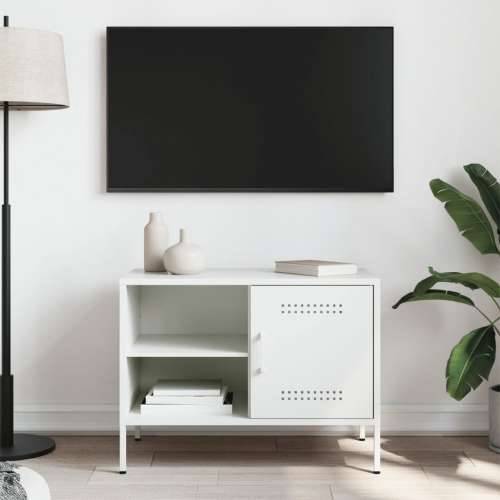 TV ormarić bijeli 68 x 39 x 50,5 cm čelični - Bijela 1 Cijena