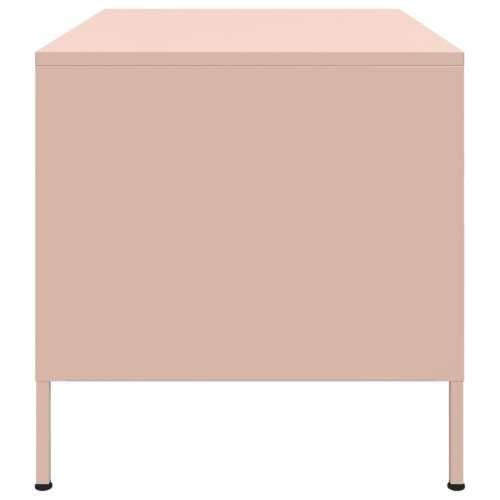 Stolić za kavu ružičasti 68 x 50 x 50,5 cm čelik - Ružičasta 1 Cijena
