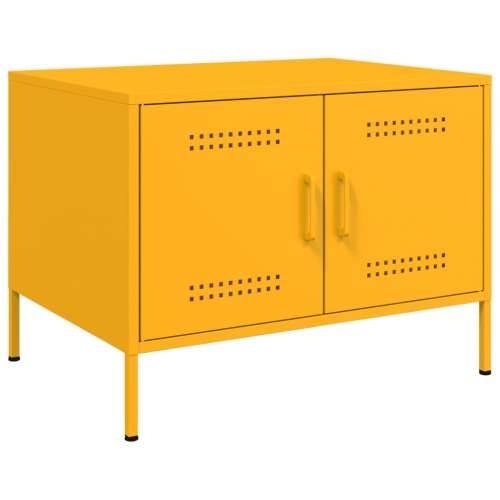 Stolić za kavu boje senfa 68x50x50,5 cm čelik Žuta 1 Cijena