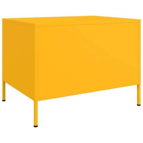 Stolić za kavu boje senfa 68x50x50,5 cm čelik Žuta 1 Cijena