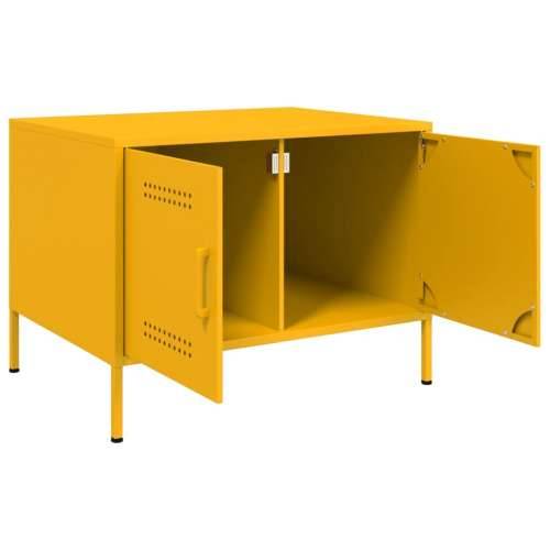 Stolić za kavu boje senfa 68x50x50,5 cm čelik Žuta 1 Cijena