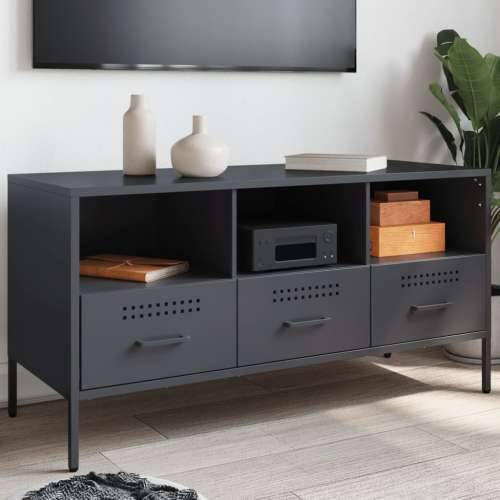 TV ormarić antracit 100,5 x 39 x 50,5 cm čelični Antracit 1 Cijena