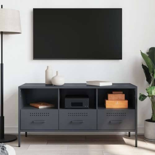 TV ormarić antracit 100,5 x 39 x 50,5 cm čelični Antracit 1 Cijena