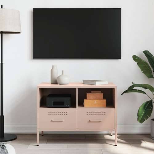 TV ormarić ružičasti 68 x 39 x 50,5 cm čelični - Ružičasta 1 Cijena