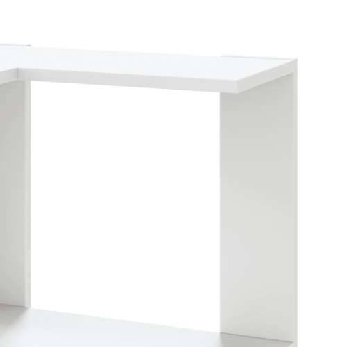 Kutni regal za knjige s 5 razine bijeli 50x50x179 cm drveni - Bijela 1 Cijena