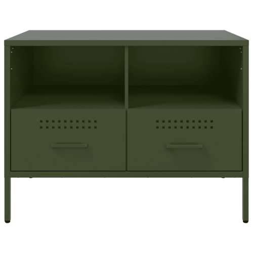 TV ormarić maslinastozeleni 68 x 39 x 50,5 cm čelični - Zelena 1 Cijena