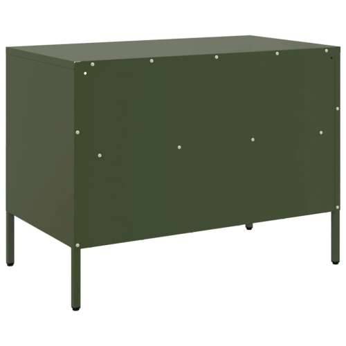 TV ormarić maslinastozeleni 68 x 39 x 50,5 cm čelični - Zelena 1 Cijena