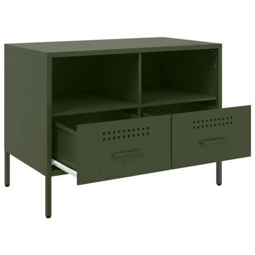 TV ormarić maslinastozeleni 68 x 39 x 50,5 cm čelični - Zelena 1 Cijena