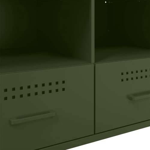 TV ormarić maslinastozeleni 68 x 39 x 50,5 cm čelični - Zelena 1 Cijena