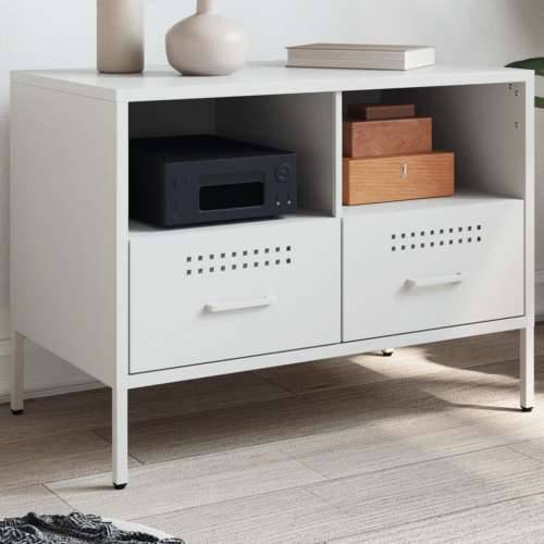 TV ormarić bijeli 68 x 39 x 50,5 cm čelični Bijela 1 Cijena
