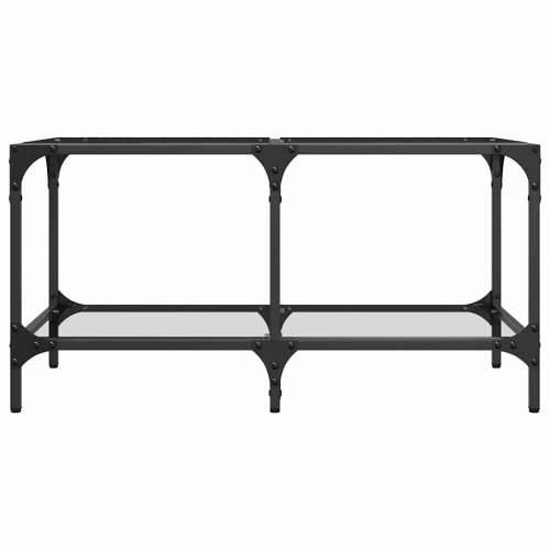 Stolić s prozirnom staklenom površinom 78,5x40x40 cm čelik - prozirno staklo 78.5 x 40 x 40 cm 1 Cijena