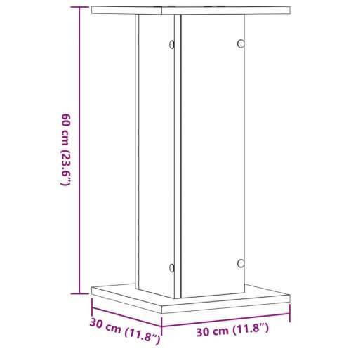Stalci za zvučnike 2 kom 30 x 30 x 60 cm konstruirano drvo - Sivi hrast sonoma 30 x 30 x 60 cm Cijena