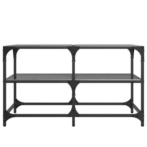 Stolić za kavu s crnom staklenom površinom 78,5x40x45 cm čelik - crno staklo 78.5 x 40 x 45 cm 1 Cijena