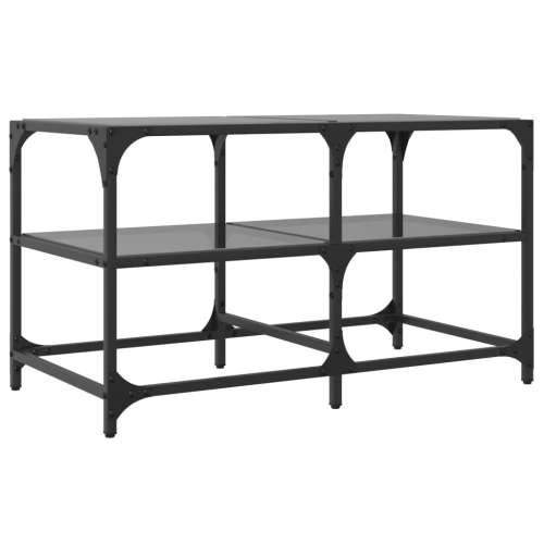 Stolić za kavu s crnom staklenom površinom 78,5x40x45 cm čelik - crno staklo 78.5 x 40 x 45 cm 1 Cijena