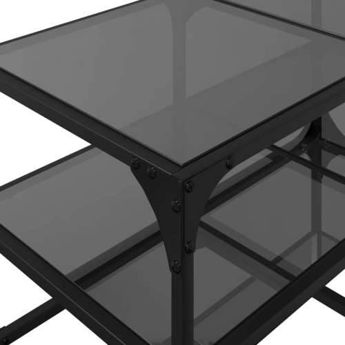 Stolić za kavu s crnom staklenom površinom 78,5x40x45 cm čelik - crno staklo 78.5 x 40 x 45 cm 1 Cijena