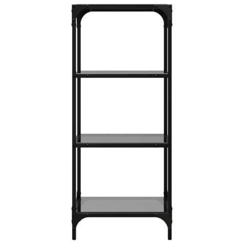 Stalak za pohranu sa staklenim vrhom crni 40x30x95 cm čelični - Crna 40 x 30 x 95 cm 1 Cijena