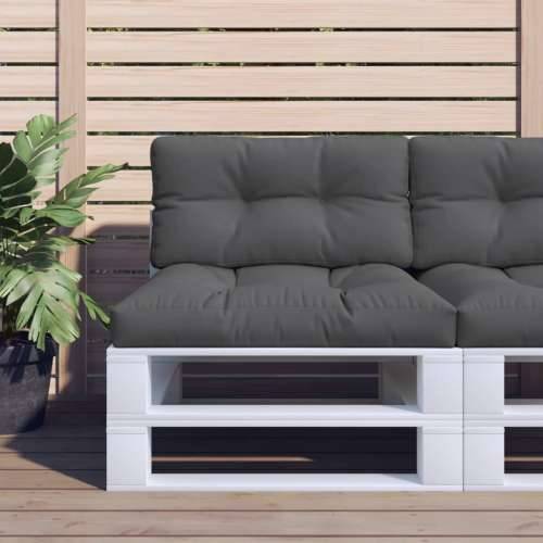 Jastuci za palete 2 kom antracit od tkanine - Antracit 80 x 80 x 12 cm 1 Cijena