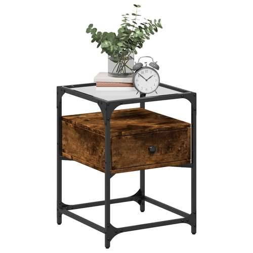 Noćni ormarići 2 kom boja hrasta 40x40x55 cm konstruirano drvo - Dimljeni hrast 2 Cijena