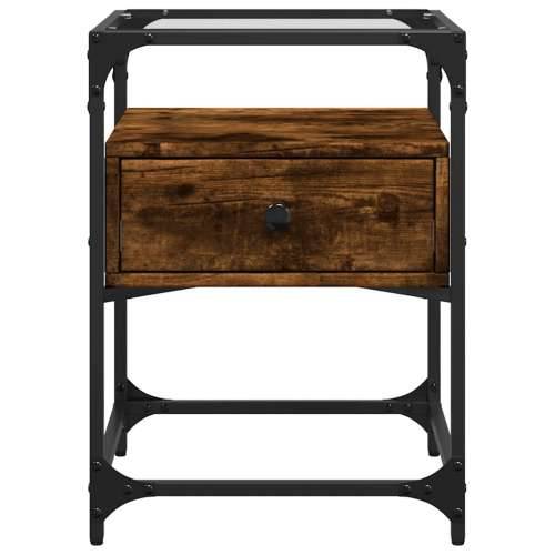 Noćni ormarići 2 kom boja hrasta 40x40x55 cm konstruirano drvo - Dimljeni hrast 2 Cijena