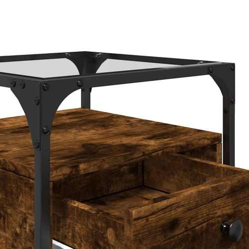 Noćni ormarići 2 kom boja hrasta 40x40x55 cm konstruirano drvo - Dimljeni hrast 2 Cijena